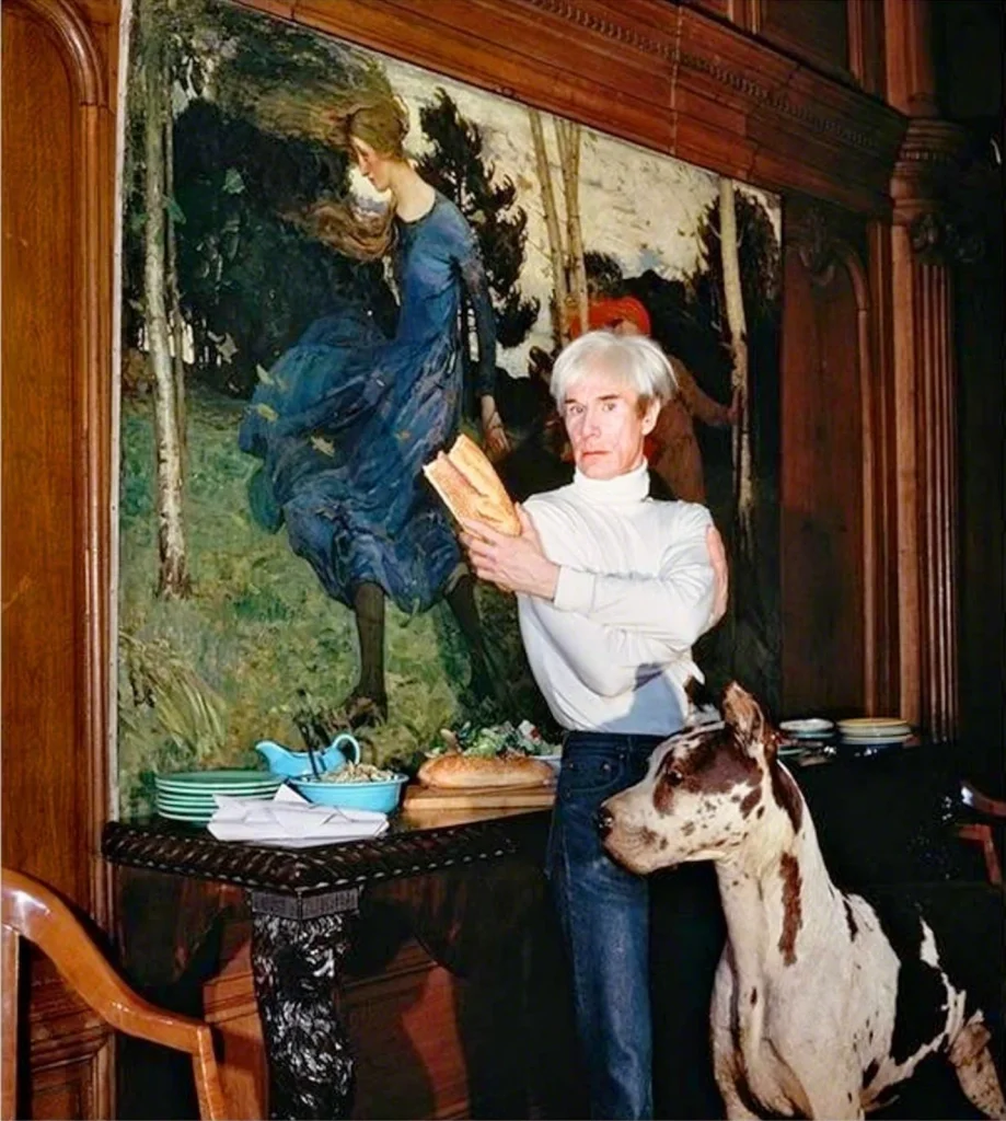 Andy Warhol in his "Factory", NYC, 1983
